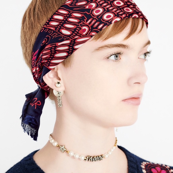 CHRISTIAN DIOR TRIBALES PEARL J'ADIOR CHARM EARRINGS $530 - Picture 4 of 7